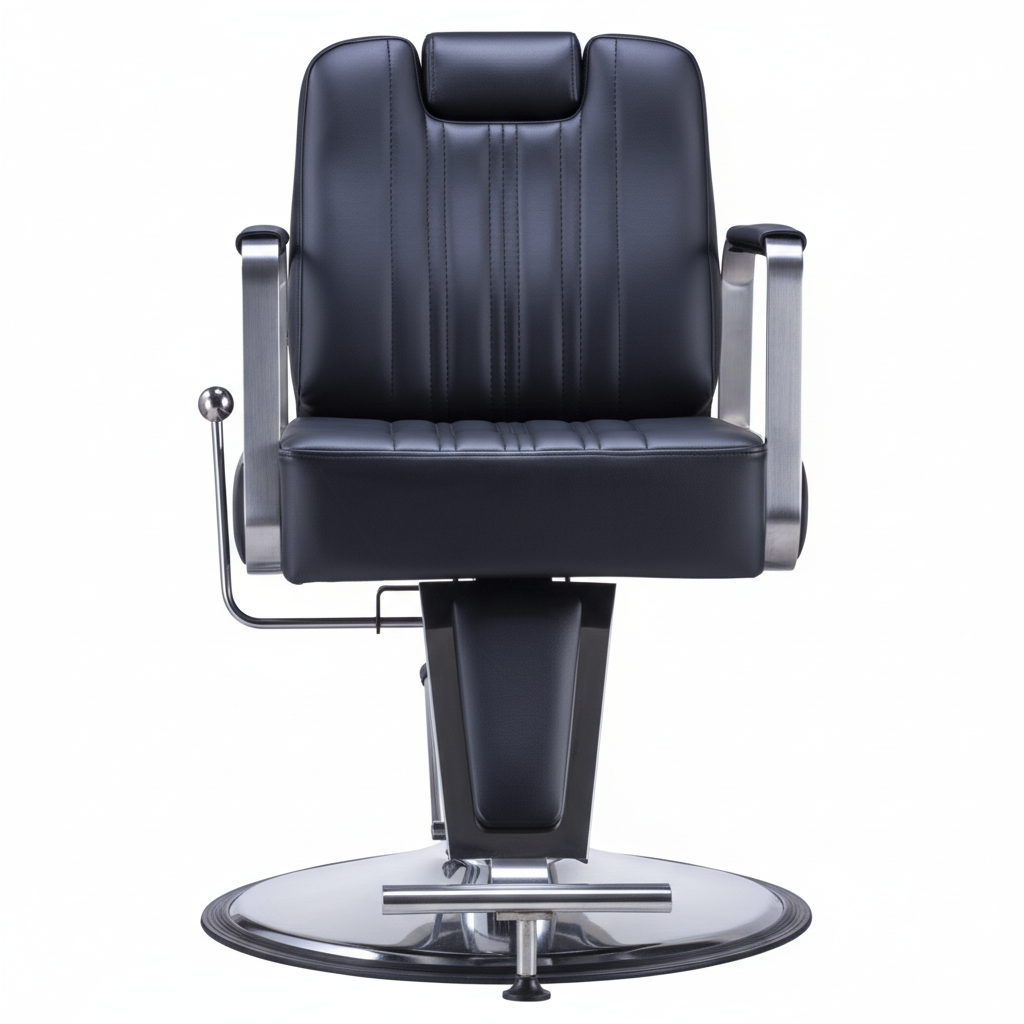 Black barber chair - 1:1 format