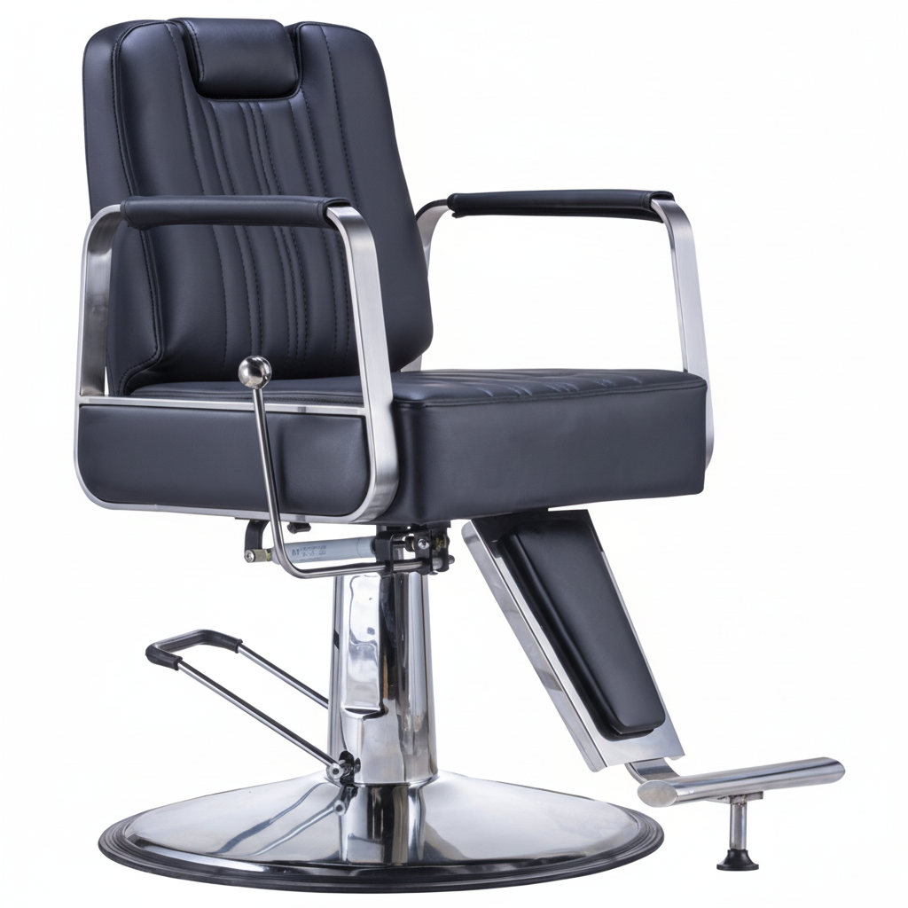 Black barber chair - 1:1 format