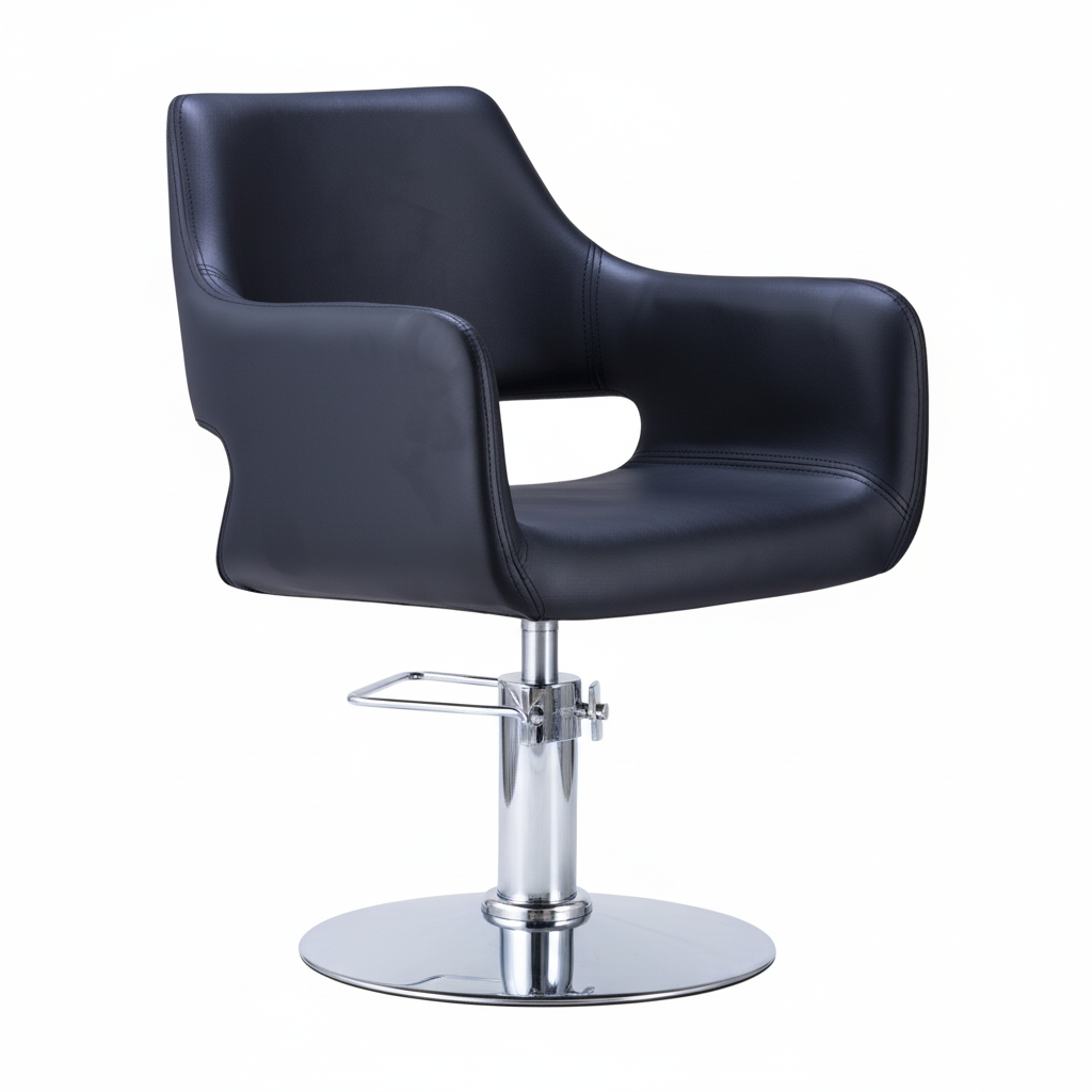 Black Chair Chrome - Side