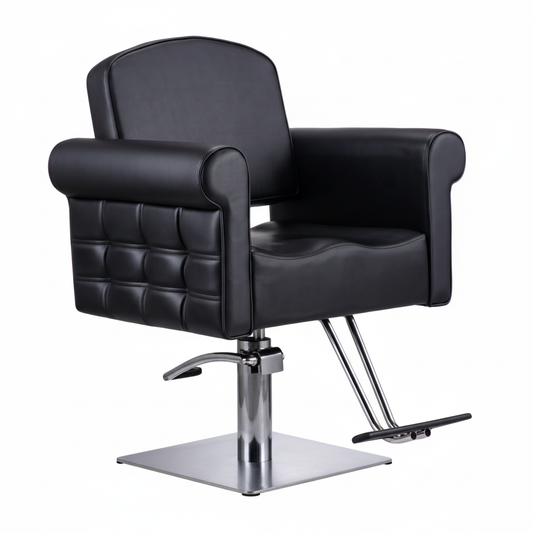 Black salon chair - cleaned up