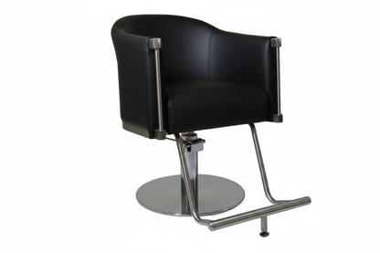 Black salon chair