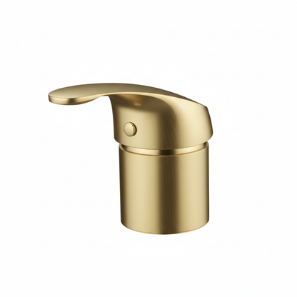 Brushed-gold mixer tap