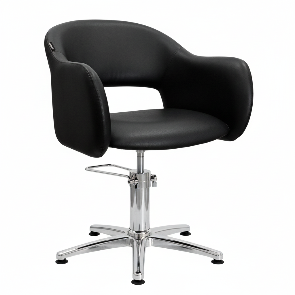 Chair with chrome five-star base
