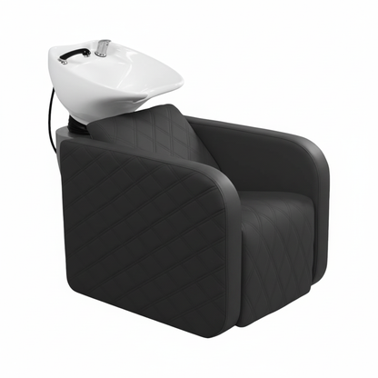 Chair with lighter black upholstery