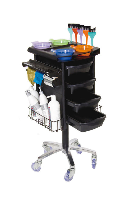 Colourist 4 Drawer Hairdressing Beauty Trolley