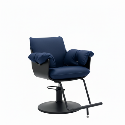 Dark blue salon chair