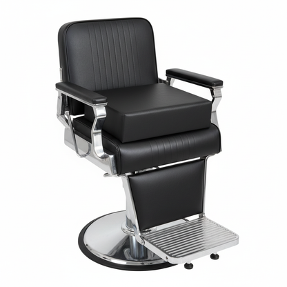 Flat Booster Seat on Barber Chair - White Background