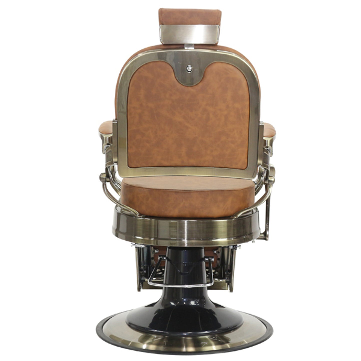 Havana Barber Chair - Antique Frame - Tan Upholstery