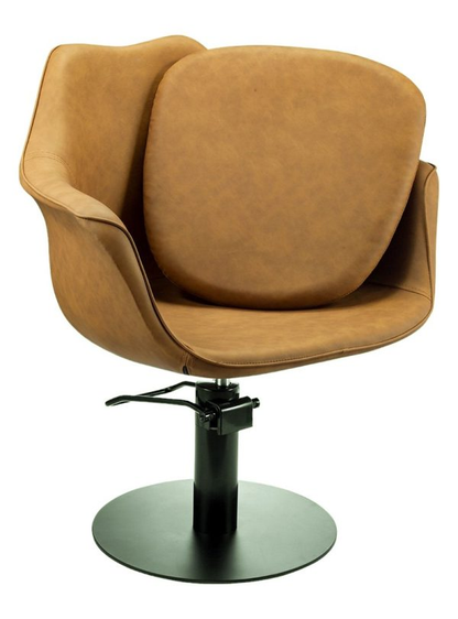 Karma Cronulla Salon Chair Black (Black / Grey / Tan)
