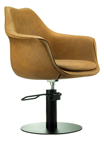Karma Cronulla Salon Chair Black (Black / Grey / Tan)