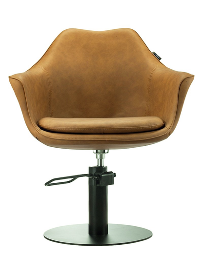 Karma Cronulla Salon Chair Black (Black / Grey / Tan)