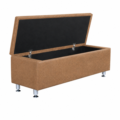Open-lid lounge recoloured to matching tan