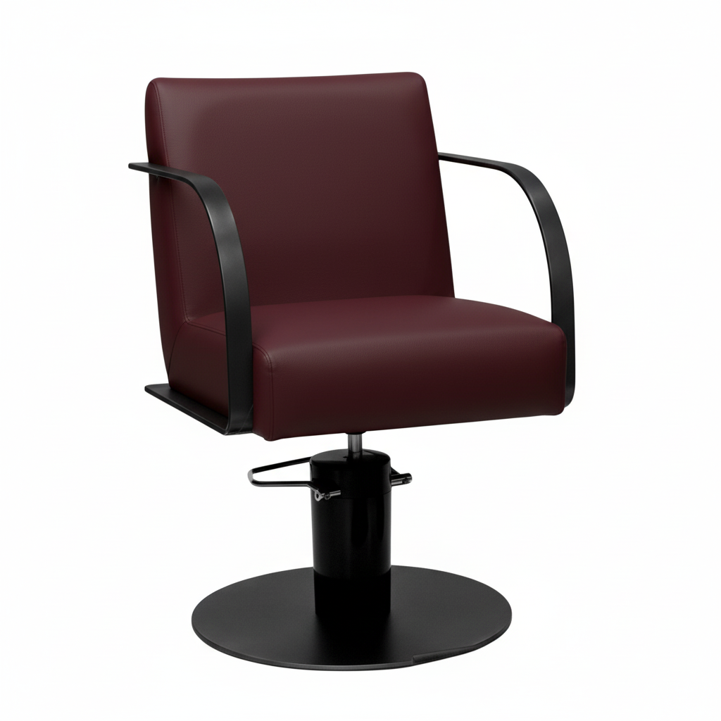 Salon Chair - Dark Red