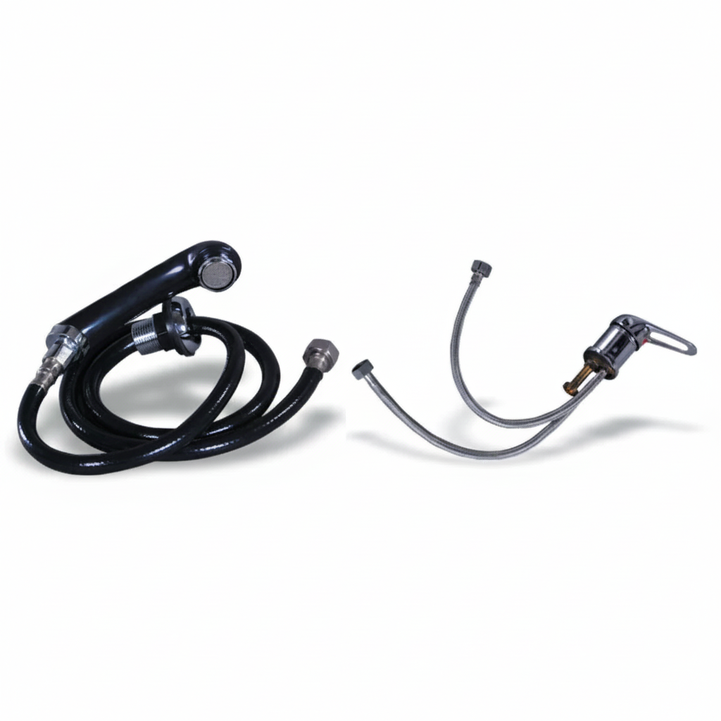 Square shower and mixer set product image