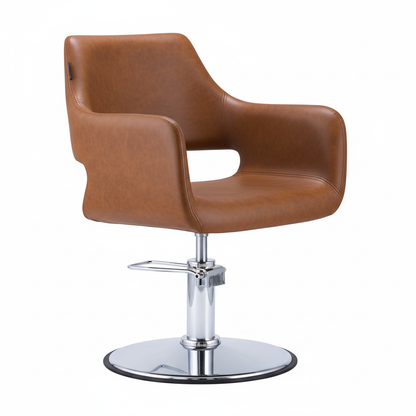 Tan Chair Chrome - Side