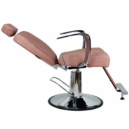 Titan Reclining Brow & Styling Chair - Dusty Pink