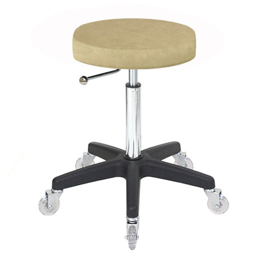 Turbo Stool Sand - Black Base - Clear Castor Wheels