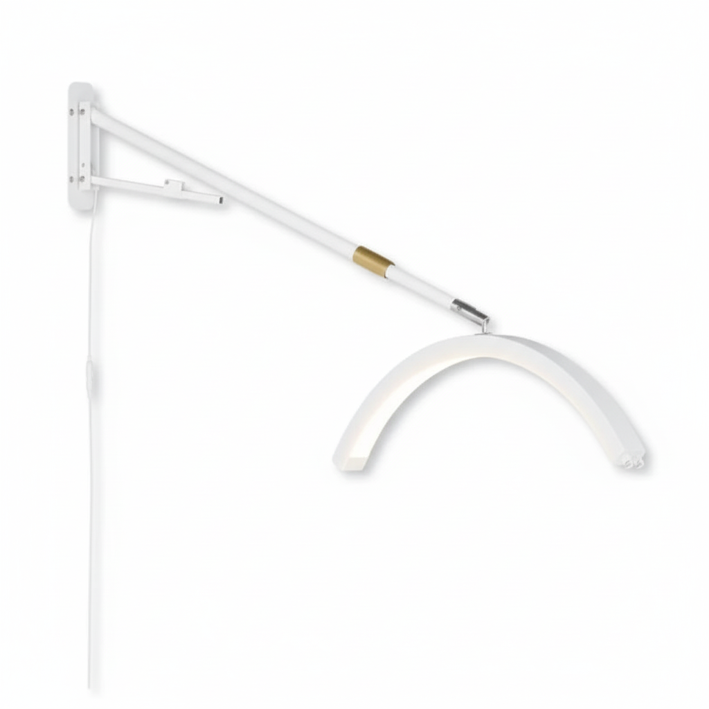 Karma Wall Mount LED Half Moon Light is a 23″ White