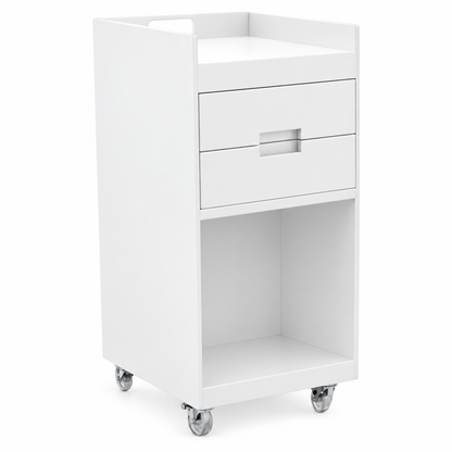 White salon trolley